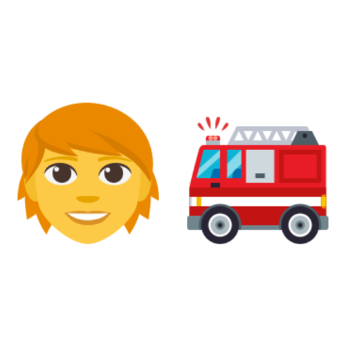 🧑🚒 Emoji Domain EmojiOne rendering